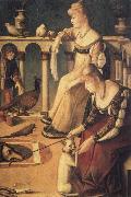 Vittore Carpaccio Venetian Ladies,known as the courtesans Spain oil painting artist